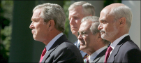 President Bush delivering his weekly radio address Saturday from the Rose Garden, amid wide criticism for the way he has handled relief efforts.